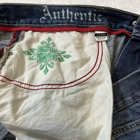 Coogi Jeans Mens 42X35 (40x32) Blue Straight Baggy Retro Y2K Hip Hop Jeans Rare - Picture 10 of 16
